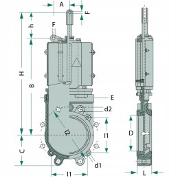 Srutų cisternos plokštelinis sklendė 09e100000