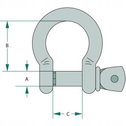 Omega kabelio apkabos kabelis 3 8