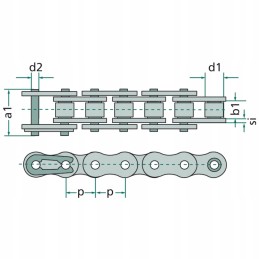 Ritininė grandinėlė 5m donghua 837asa60f