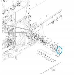 Hidraulinis stūmoklis pašarų kombainui New Holland 865665