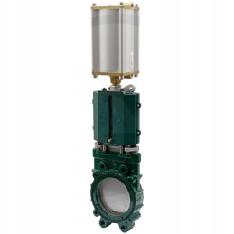 Pneumatinė plokštelinė sklendė 4 su pavara