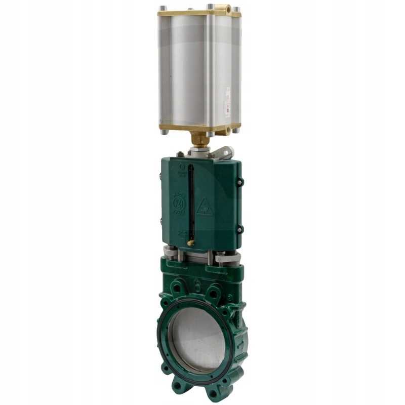 Pneumatinė plokštelinė sklendė 4 su pavara