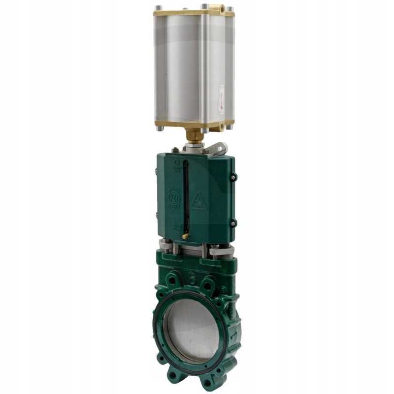 Pneumatinė plokštelinė sklendė 4 su pavara