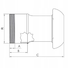 Perrot vyriška greita jungtis kvg 159 x gz 6