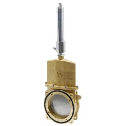 Dvigubo veikimo hidraulinis peilio vožtuvas