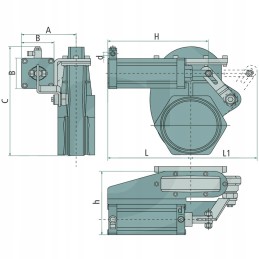 Mz svirties sklendė 3 su pneumatine pavara