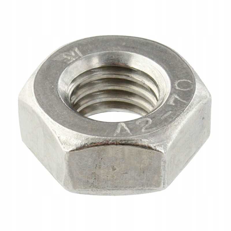 Nerūdijančio plieno šešiakampė veržlė m10 v2a din 934