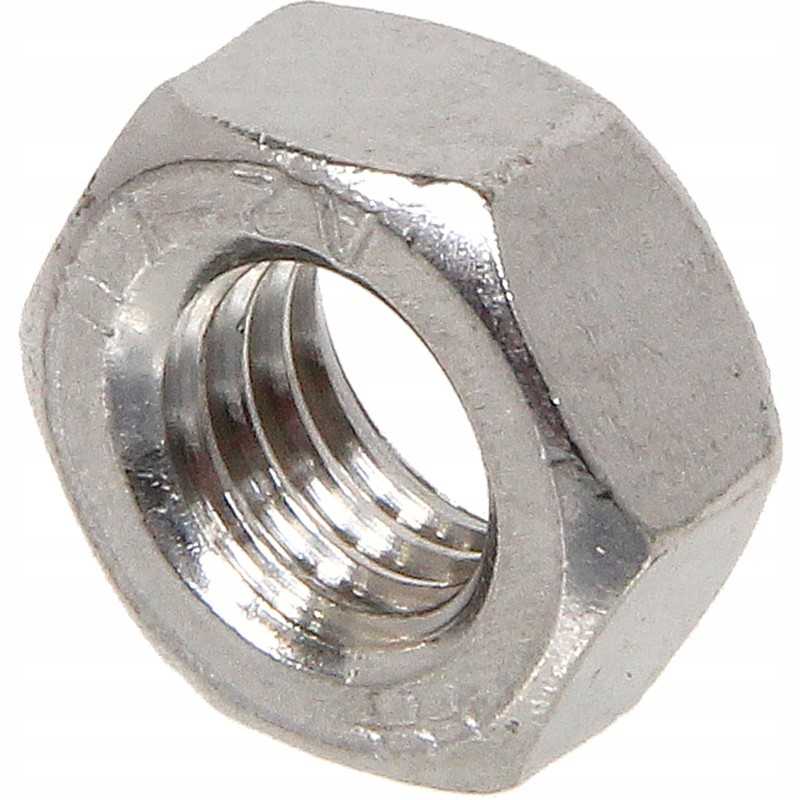 Nerūdijančio plieno šešiakampė veržlė m8 v2a din 934