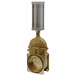 Pneumatinis pleištinis sklendės vožtuvas 4 su pavara