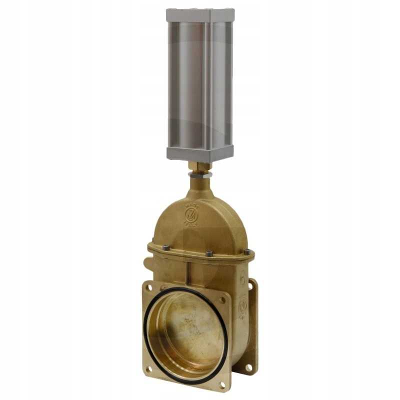 Pneumatinis pleištinis sklendės vožtuvas 4 su pavara