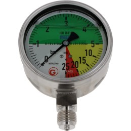 Wika manometras 0 25 bar dugnas 1 2 oe 100mm