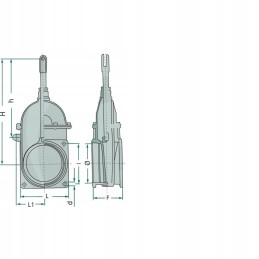 Dvigubo veikimo hidraulinis pleištinis sklendė 4