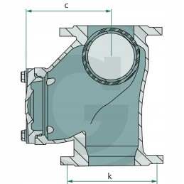 Rutulinis atbulinis vožtuvas 100 180 8