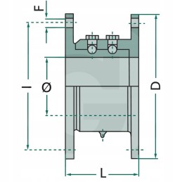Mz pasukama jungtis 4 6 skylės oe100mm l127mm d