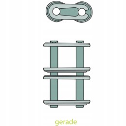 Grandinės jungtis, jungianti dviguba 10 b 2 5 8x3 8