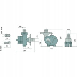 Hertell išcentrinis siurblys h 540 aps./min. 1000 lm