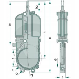 Plokštelinis sklendė 6 150mm 10bar 405120000019