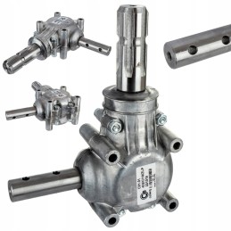 Trąšų barstytuvo kampinė pavara yra sustiprinta