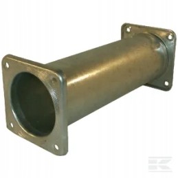 Tarpinis vamzdžio sujungimas su dvipuse flanšo dalimi