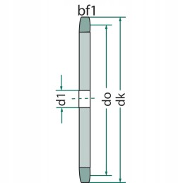 Granito grandinės ratas 3 8 colių, 32 dantukai, 102 mm