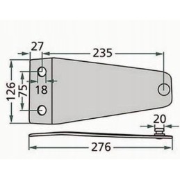 Vejapjovės peilių laikiklis 1040560 kverneland deutz fa