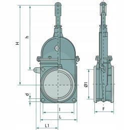 Mz pleišto sklendės 6 flanšo flanšas 145mm