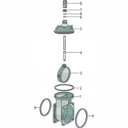 Mz sklendė, pleišto sklendė, vieno kolonėlės hidraulika