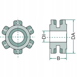 Grandinės grąžinimo volas 11x31 fortshritt 203962010