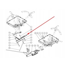 985018 plastikinis kairiojo latako dangtelis, nuobodu