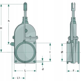 Mz pleišto sklendės 5 120 mm flanšo flanšas