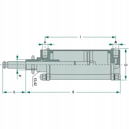 Pneumatinė pavara 310mm 7bar 240mm mz