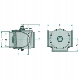 Mz 3 krypčių čiaupas 5 oe srautas 125mm h 158m