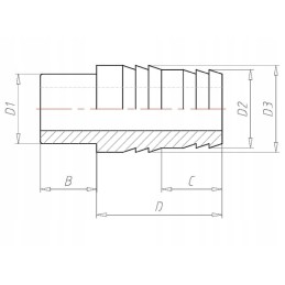 Žarnos jungtis 16 x 16 klijai