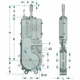 Plokštelinis sklendė 8 flanšas flanšas 200mm