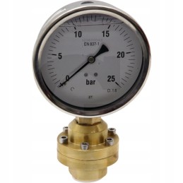 Manometras oe 100 mm, užpildytas glicerino separatoriumi