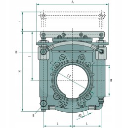 Plokštelinis sklendė 4 su nutekėjimu
