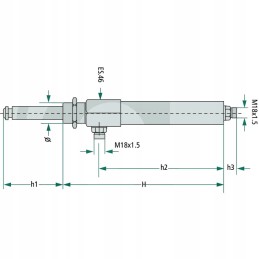 Hidraulinis cilindras 8 prekė Nr.0550 55 d m35
