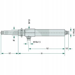 Hidraulinis cilindras 8 prekė Nr.0550 55 d m35