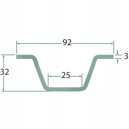 Grandinės kreiptuvas 4500mm, dviejų dalių, 13kg