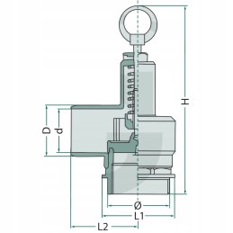 Mz apsauginis vožtuvas su žarnos jungtimi 2 1 2