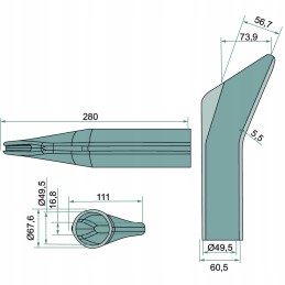 Guminis antgalis Bomech Joskin tanklaivio užpildymui