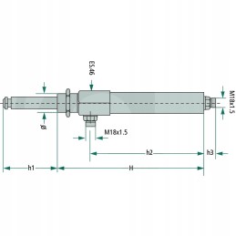 Mz dvigubo veikimo hidraulinis cilindras