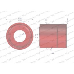 Būgno dangtis rotorinei žoliapjovei, skarda 1-5mm m