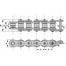 Ritininė grandinėlė 10b 1 5 8 metro kaina
