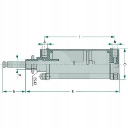 Mz pneumatinis cilindras 6 m30 x 2 3 8