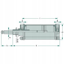 Mz pneumatinis cilindras 6 m30 x 2 3 8