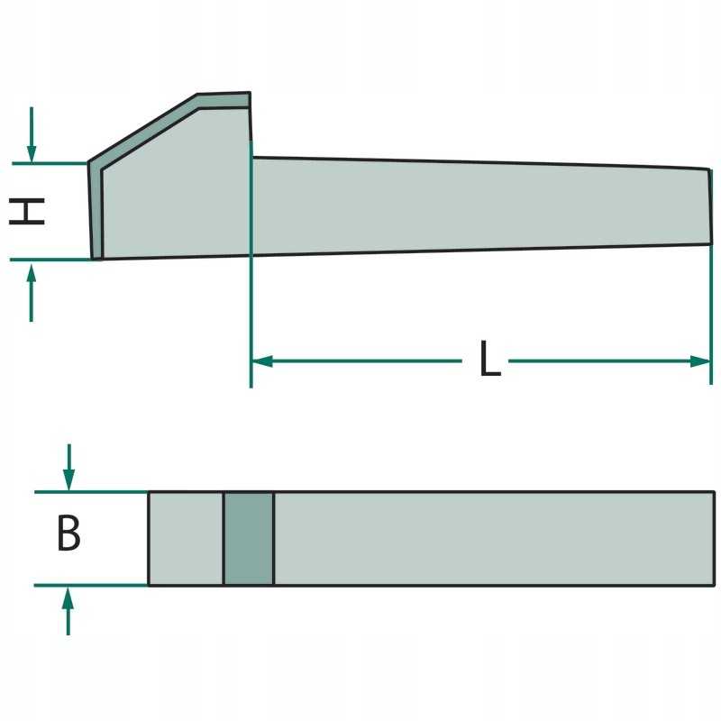 Nosies pleištinis įdėklas su nosimi 6x6x50 mm din 6887