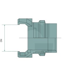 Guillemin jungtis 65mm 2 1 2 nerūdijančio plieno