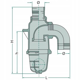 Uždarymo vožtuvas tanklaiviui 75 mm mz