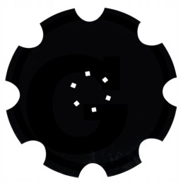 Diskinių akėčių diskas yra dantytas oe 460 mm